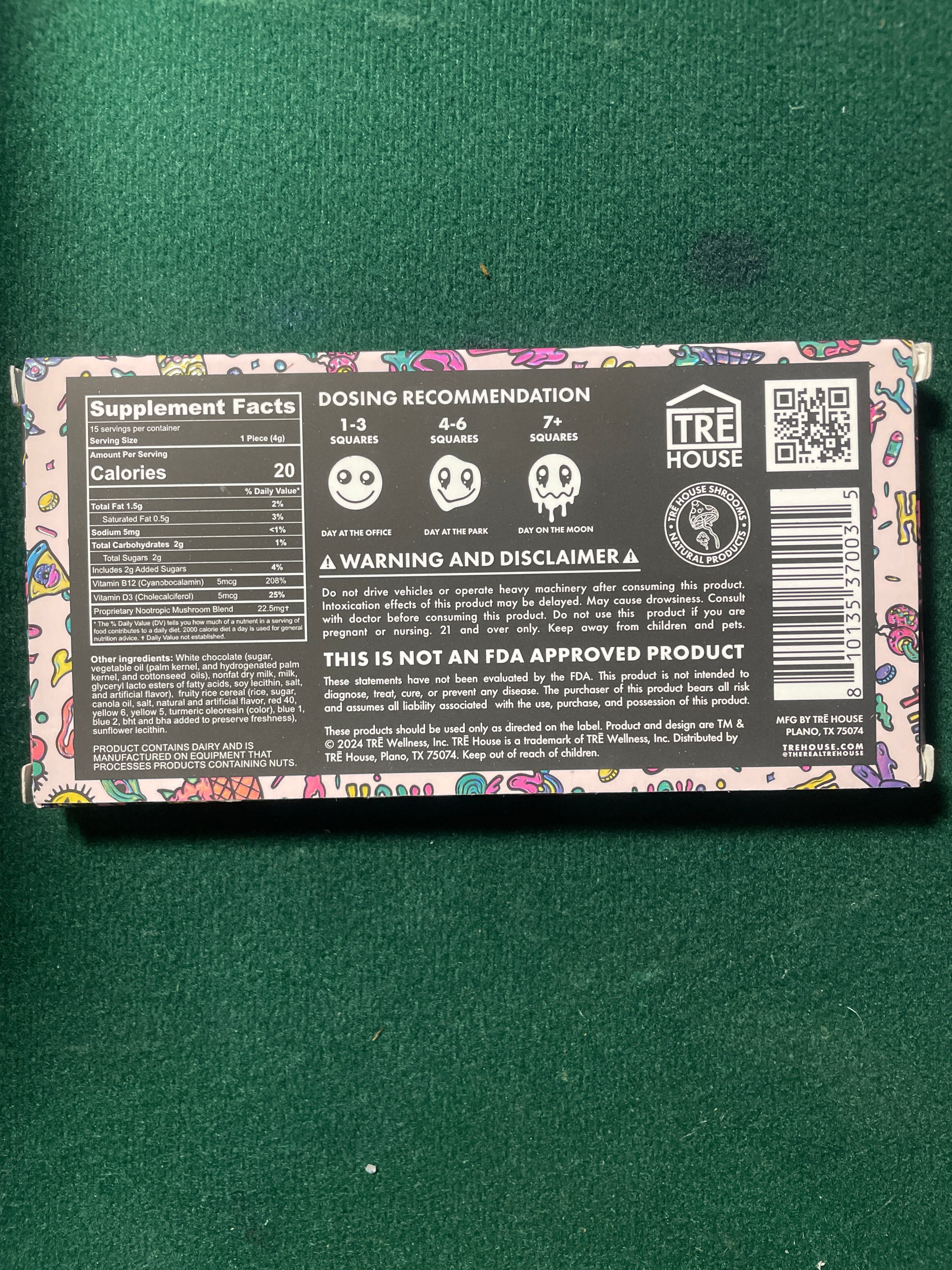 Tre House Shroom chocolate bars!