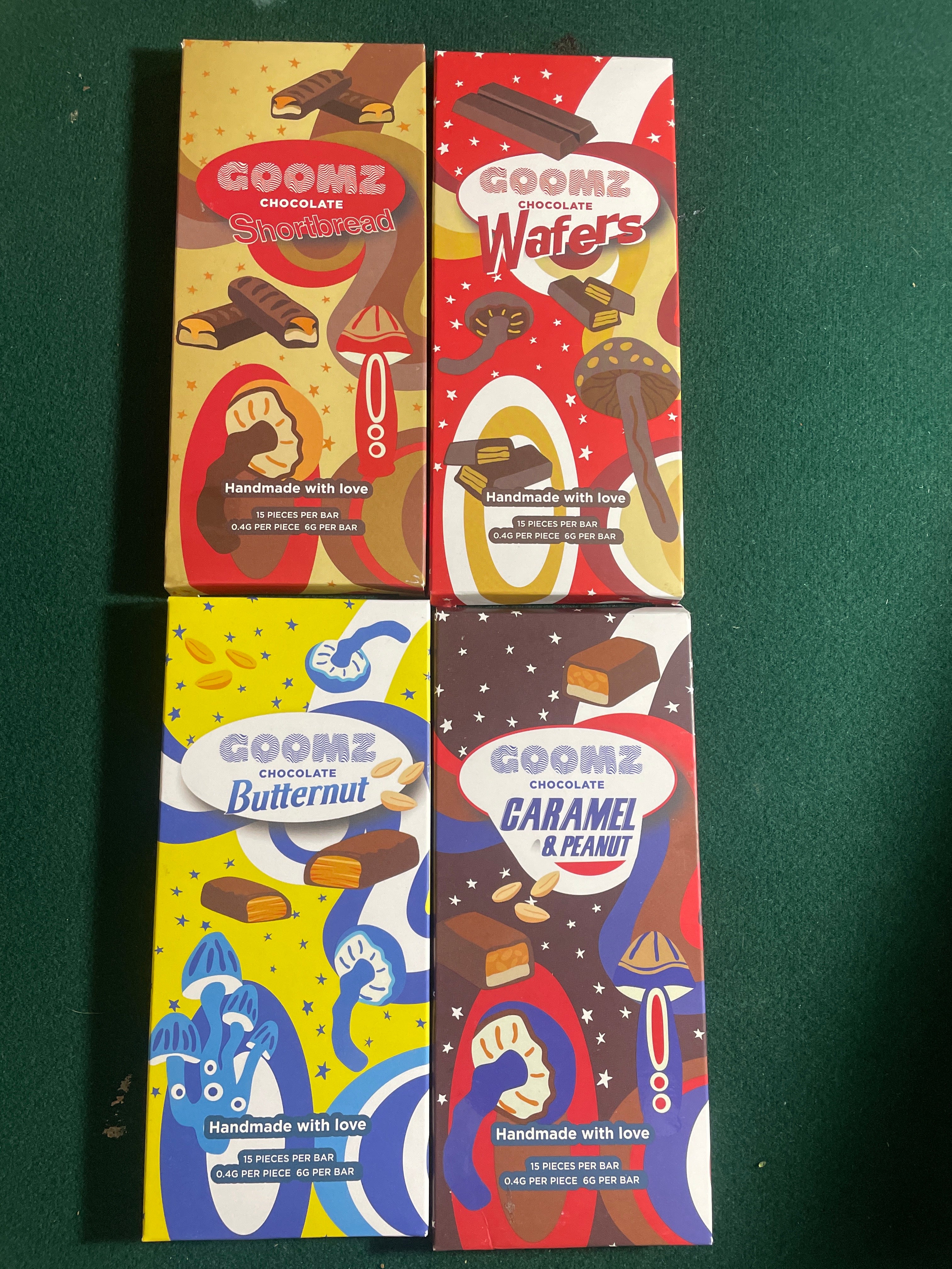 Goomz Shroom Chocolate Bars!