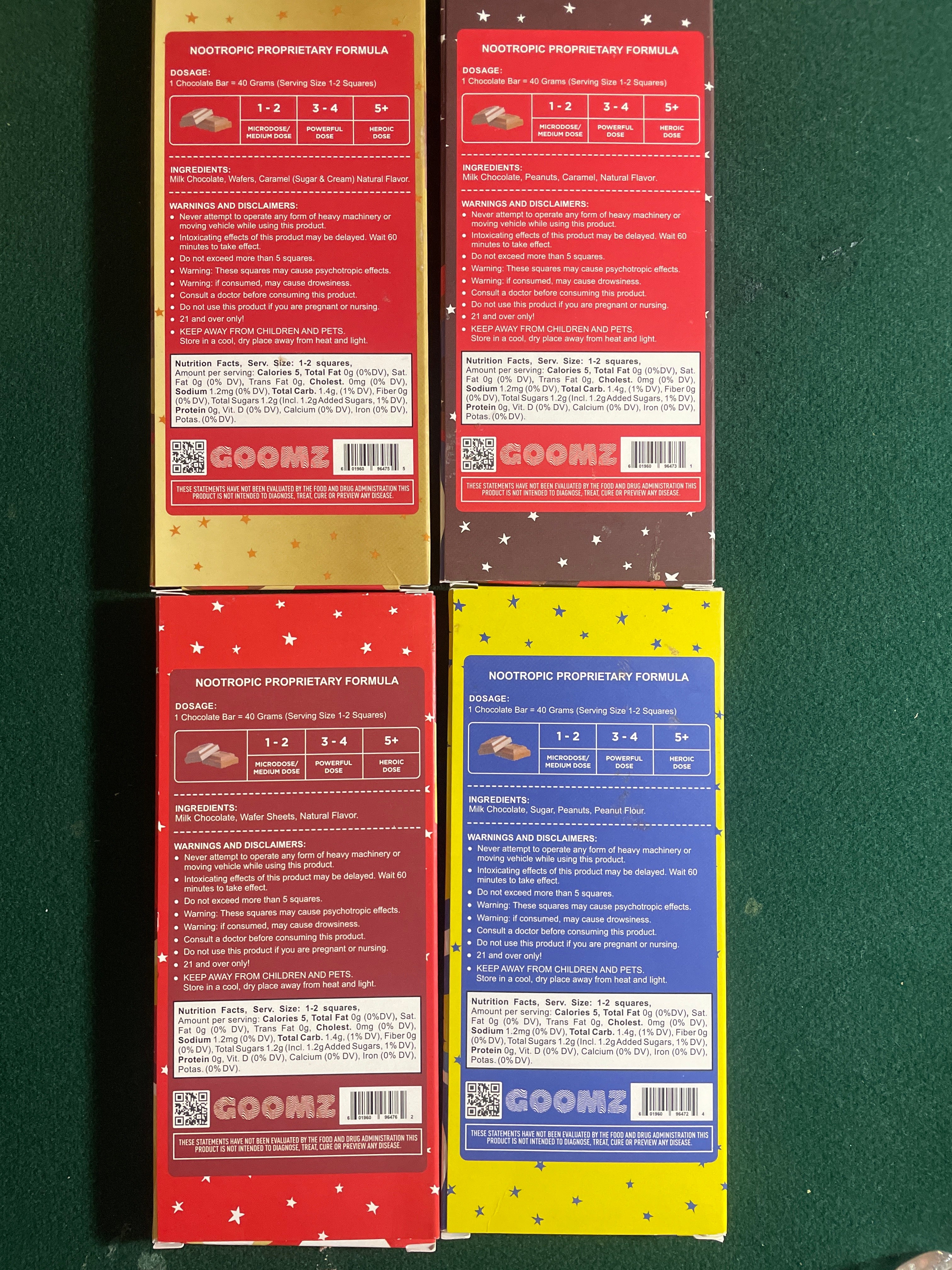 Goomz Shroom Chocolate Bars!