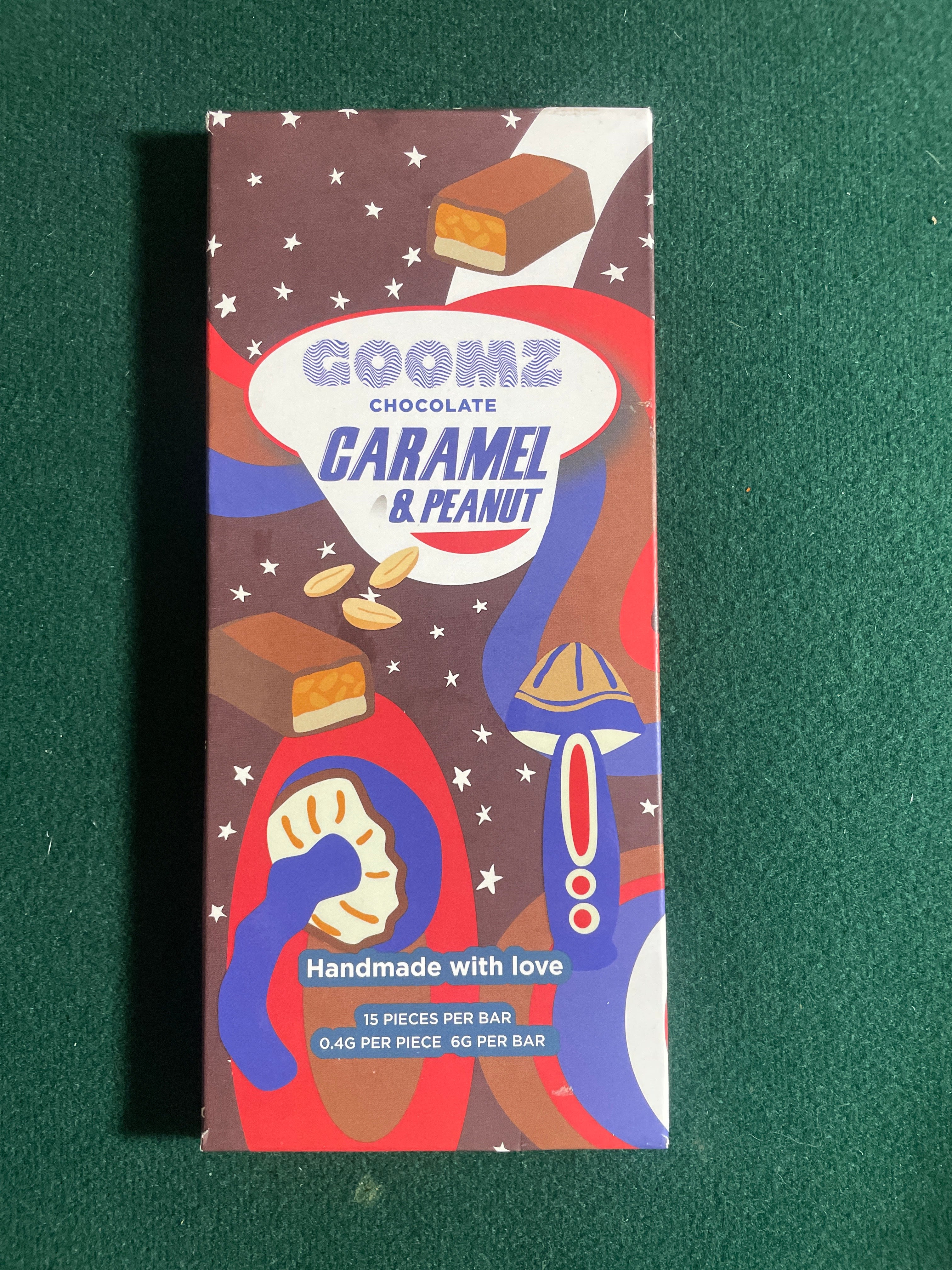 Goomz Shrooms bar. (Snickers imitation)